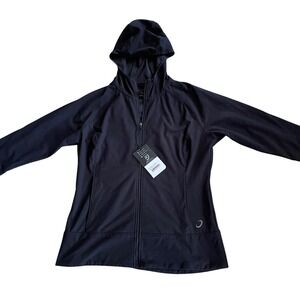 Zero Restriction Laila Hoodie Womens Large Black Full Zip Golf Jacket 0558LC